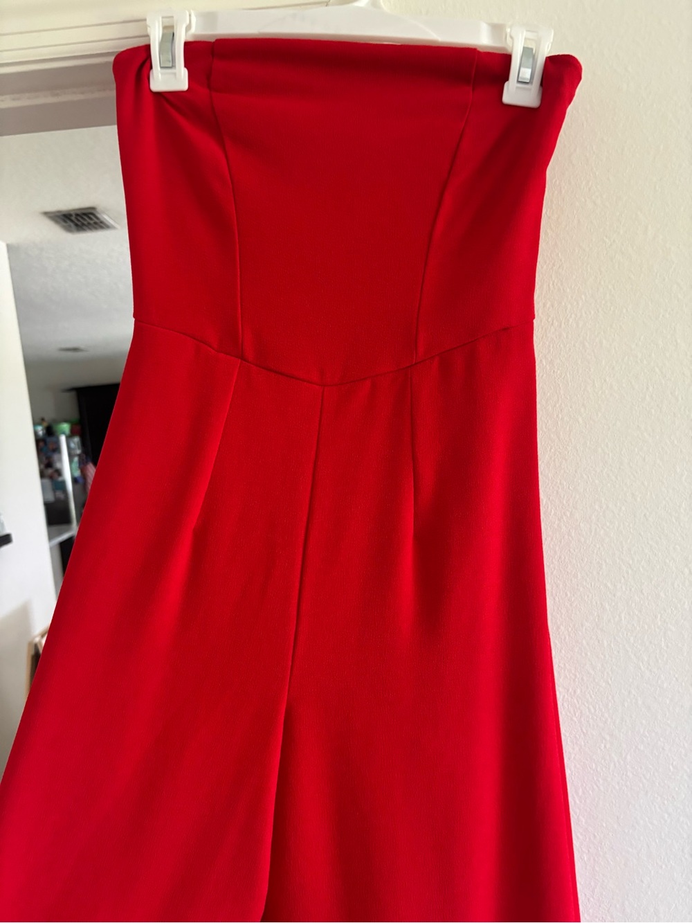 Wild Fable Red Strapless Wide Leg Jumpsuit XS | Trendy Palazzo Pants Romper NWOT